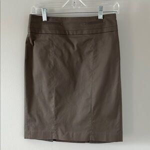 LOFT Classic Brown Pencil Women's Skirt size 0.